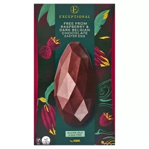 Photo shows the Asda’s Raspberry & Dark Belgian Chocolate Easter Egg