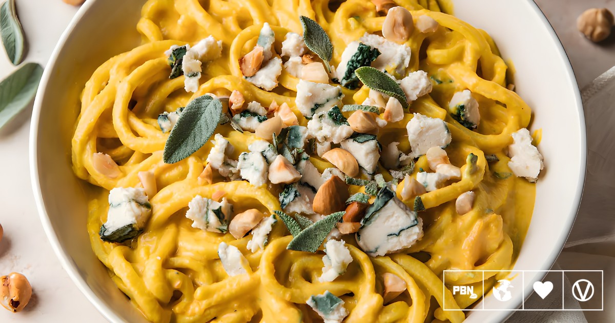 Creamy Squash And Blue Cheese Pasta