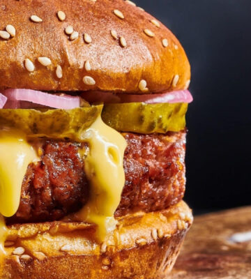 vegan earth day burger for Earth Day, BBQs spring etc