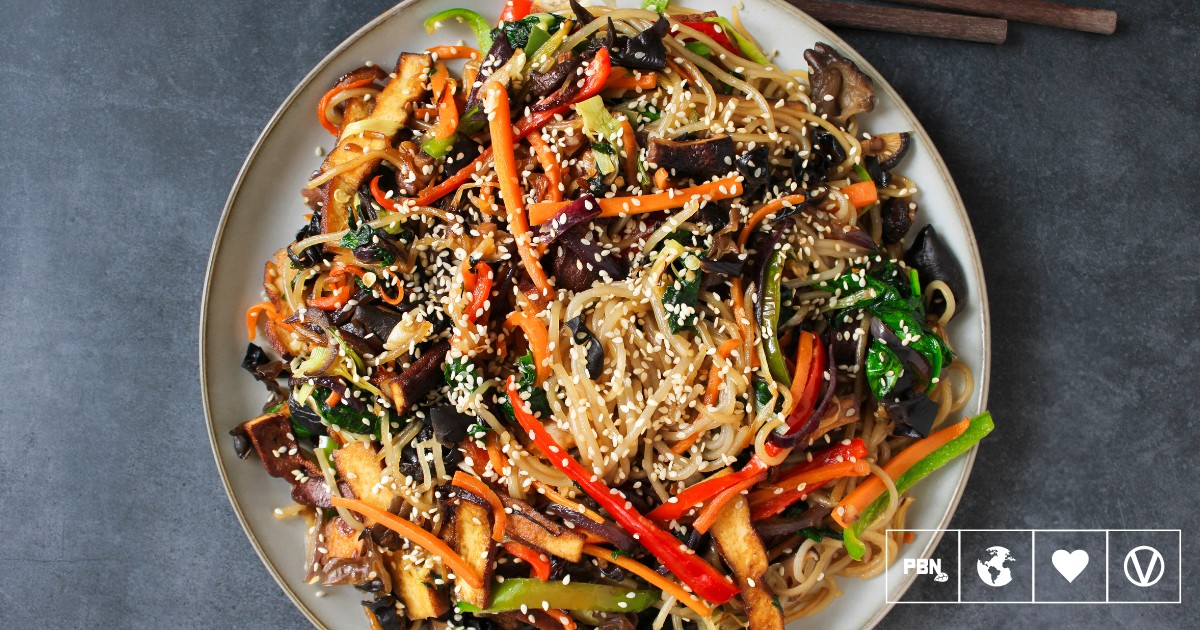 Try Vegan Japchae (Stir-Fried Glass Noodles)