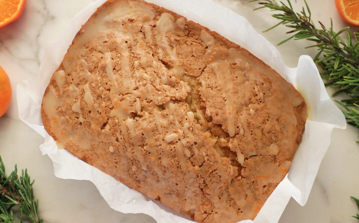 rosemary clementine cake with olive oil and gluten-free flour for vegan citrus recipes