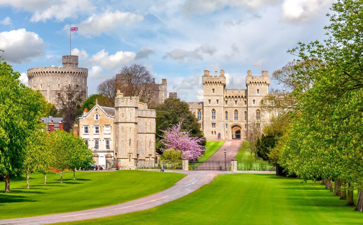 Photo shows Windsor Castle, the oldest and largest occupied castle in the world. The British royal family recently served a meat-free state banquet while hosting the president and first lady of Nigeria