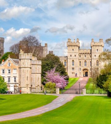Photo shows Windsor Castle, the oldest and largest occupied castle in the world. The British royal family recently served a meat-free state banquet while hosting the president and first lady of Nigeria