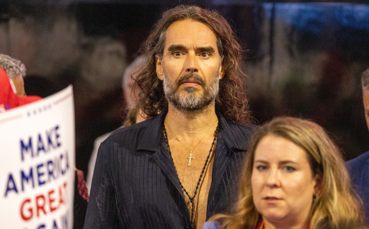Photo shows Russell Brand at the Republican National Convention in 2024. Russell Brand is a former vegan and disgraced comedian. He is currently awaiting trial on seven charges of rape and sexual assault