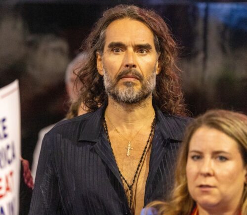 Photo shows Russell Brand at the Republican National Convention in 2024. Russell Brand is a former vegan and disgraced comedian. He is currently awaiting trial on seven charges of rape and sexual assault