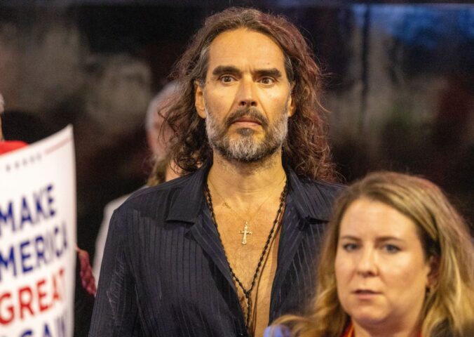 Photo shows Russell Brand at the Republican National Convention in 2024. Russell Brand is a former vegan and disgraced comedian. He is currently awaiting trial on seven charges of rape and sexual assault