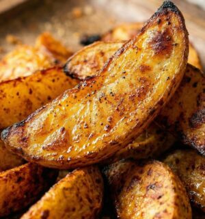 spicy wedges with a spice blend and olive oil