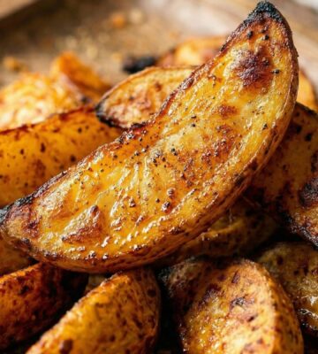 spicy wedges with a spice blend and olive oil