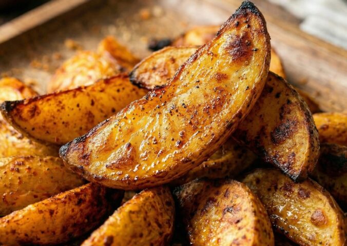 spicy wedges with a spice blend and olive oil