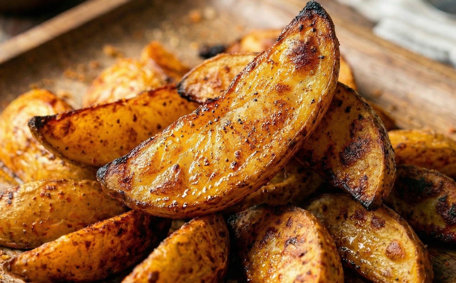 spicy wedges with a spice blend and olive oil