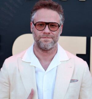 Photo shows Seth Rogan, who stars in the new 'Animal Farm' film as Napoleon