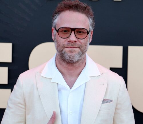 Photo shows Seth Rogan, who stars in the new 'Animal Farm' film as Napoleon