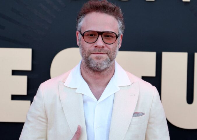 Photo shows Seth Rogan, who stars in the new 'Animal Farm' film as Napoleon