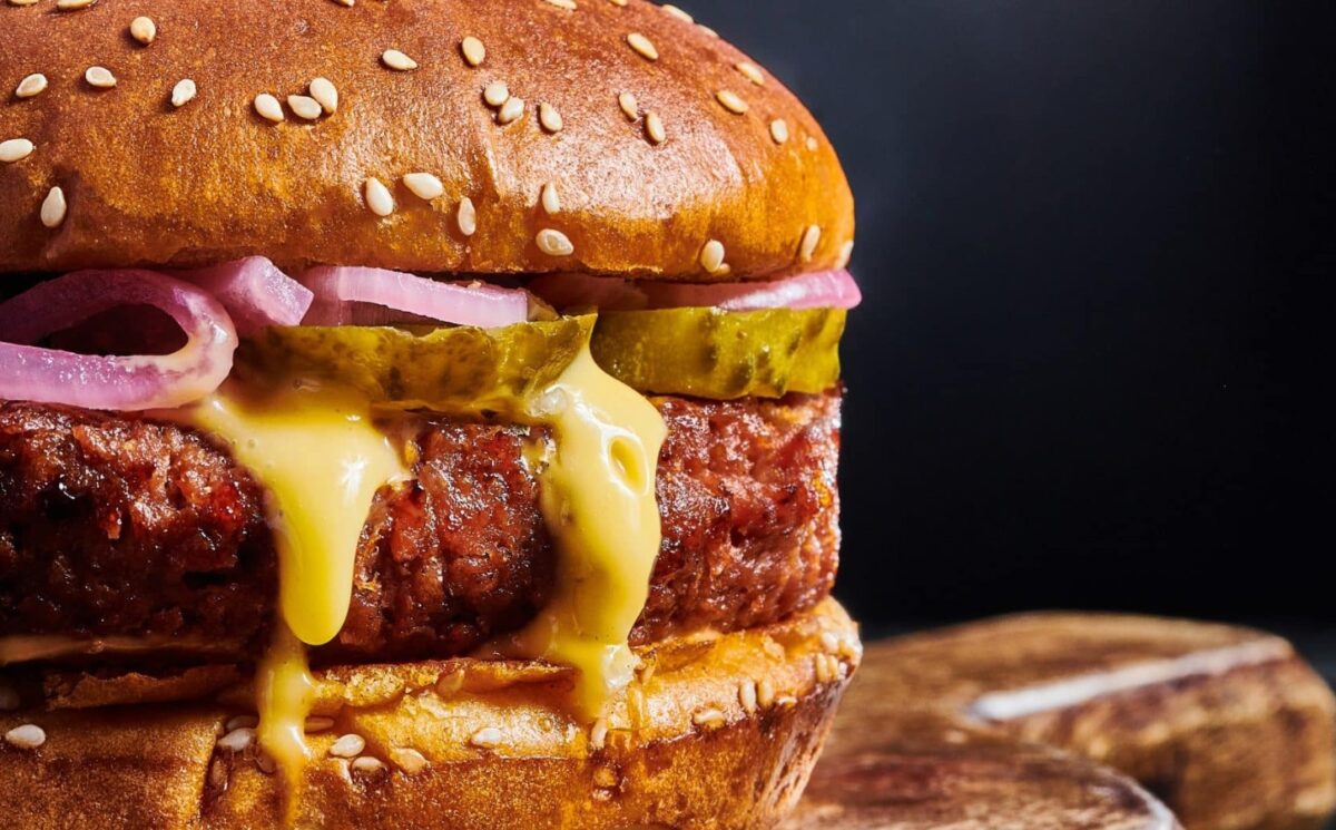 vegan earth day burger for Earth Day, BBQs spring etc for meaty vegan recipes