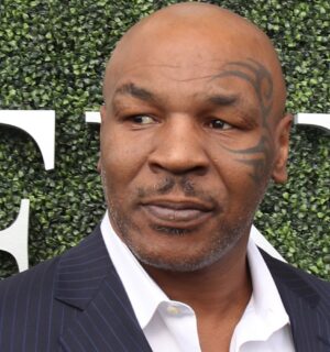Photo shows Mike Tyson, who recently told Jimmy Kimmel that he now eats fruit when he gets high instead of ice cream