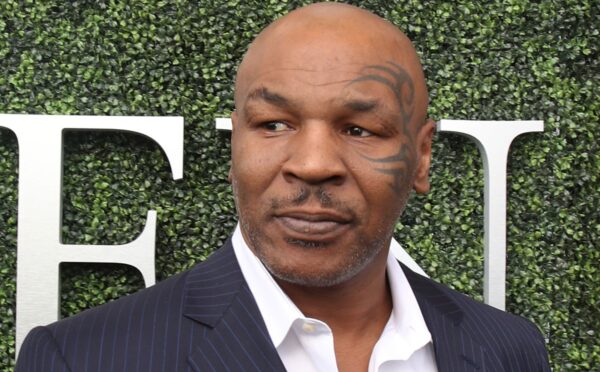 Photo shows Mike Tyson, who recently told Jimmy Kimmel that he now eats fruit when he gets high instead of ice cream
