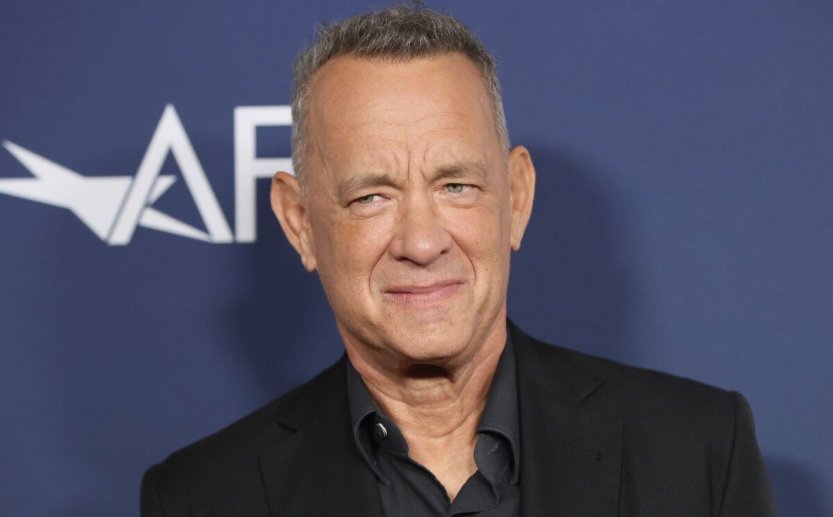 Photo shows beloved actor Tom Hanks, who recently said that there is “no such thing” as almond milk during a guest appearance on 'The Late Show with Stephen Colbert'