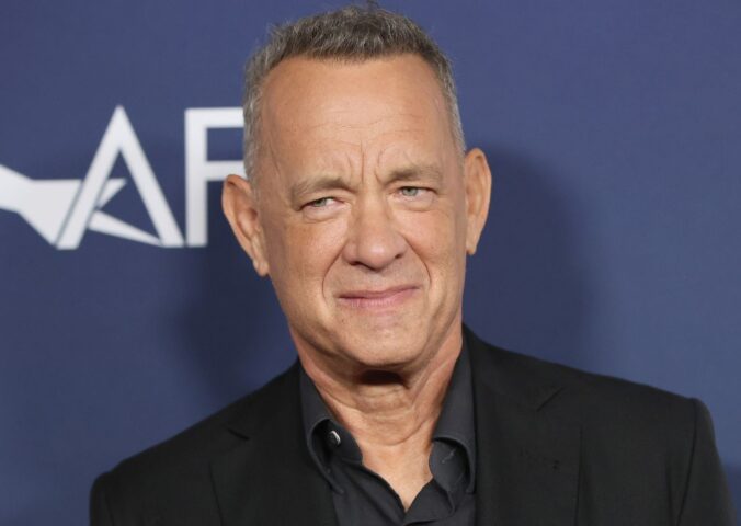Photo shows beloved actor Tom Hanks, who recently said that there is “no such thing” as almond milk during a guest appearance on 'The Late Show with Stephen Colbert'