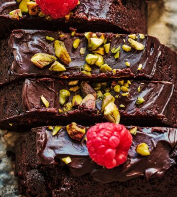 Flourless Chocolate Pistachio Raspberry Torte with almond flour and silken tofu, raspberry recipes