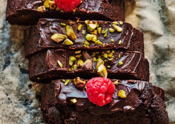 Flourless Chocolate Pistachio Raspberry Torte with almond flour and silken tofu, raspberry recipes