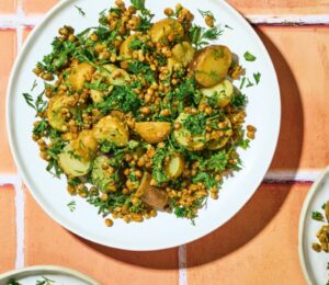 Herby Potato Salad With Grainy Mustard Vinaigrette