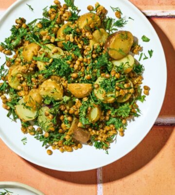Herby Potato Salad With Grainy Mustard Vinaigrette