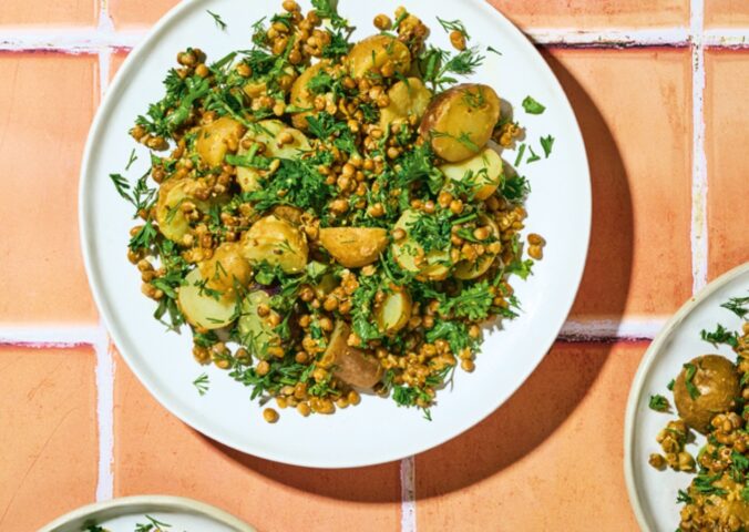 Herby Potato Salad With Grainy Mustard Vinaigrette