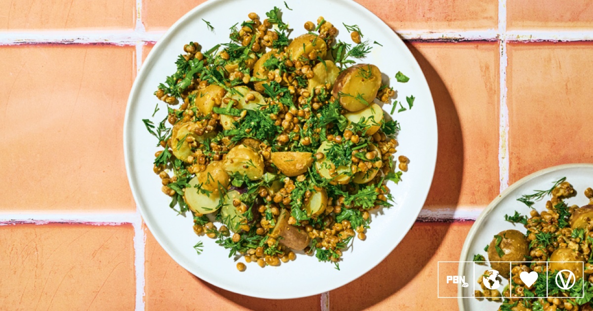 Herby Potato Salad With Grainy Mustard Vinaigrette