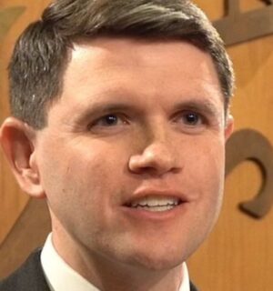 Photo shows US politician James Talarico, speaking at a press conference at the Texas Capitol on January 13, 2025. Texas Democrat James Talarico is definitely not a vegan, but his girlfriend is