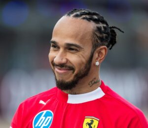 Photo shows celebrated vegan race car driver Lewis Hamilton, who has recently begun dating Kim Kardashian