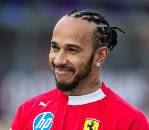 Photo shows celebrated vegan race car driver Lewis Hamilton, who has recently begun dating Kim Kardashian