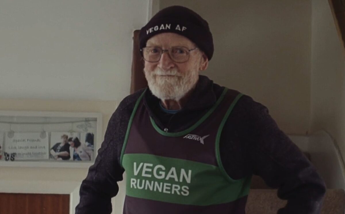 Photo shows vegan runner Paul Youd, who is the 87-year-old star of 'More Like Paul,' a documentary about his ultra running and fundraising efforts