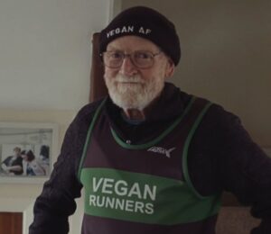 Photo shows vegan runner Paul Youd, who is the 87-year-old star of 'More Like Paul,' a documentary about his ultra running and fundraising efforts