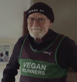 Photo shows vegan runner Paul Youd, who is the 87-year-old star of 'More Like Paul,' a documentary about his ultra running and fundraising efforts