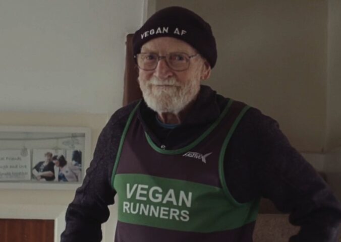 Photo shows vegan runner Paul Youd, who is the 87-year-old star of 'More Like Paul,' a documentary about his ultra running and fundraising efforts