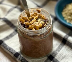 Zero Waste Chocolate Overnight Oats