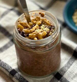 Zero Waste Chocolate Overnight Oats