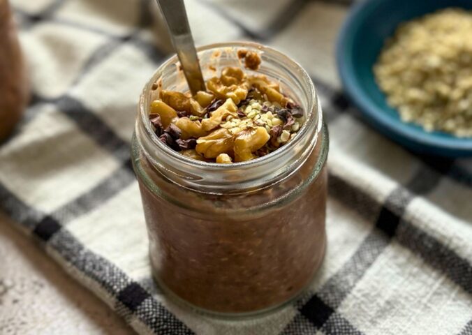 Zero Waste Chocolate Overnight Oats