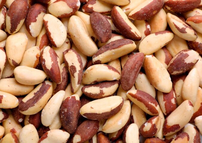 Image of a bunch of Brazil nuts to illustrate article on using Brazil nuts to lower cholesterol