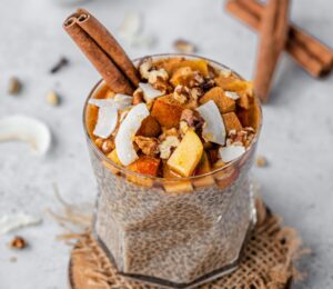 Chai Spice Chia Pudding With Cinnamon Apple