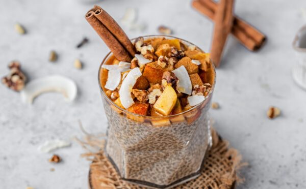 Chai Spice Chia Pudding With Cinnamon Apple