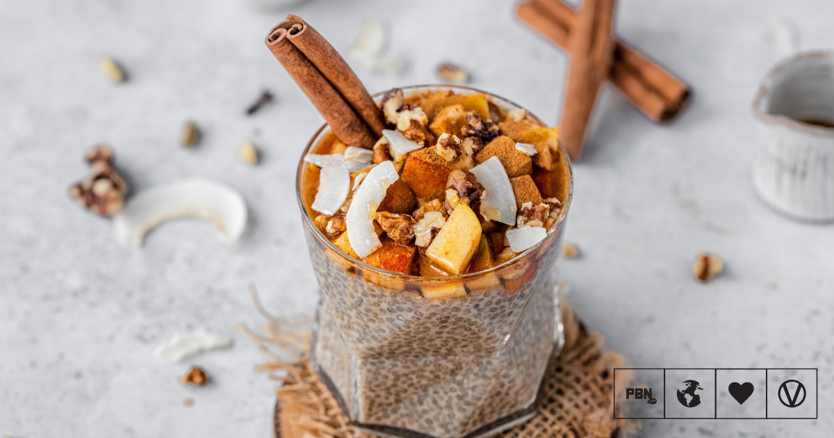 Chai Spice Chia Pudding With Cinnamon Apple