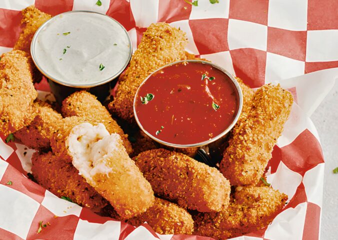 Crispy And Melty Mozzarella Sticks