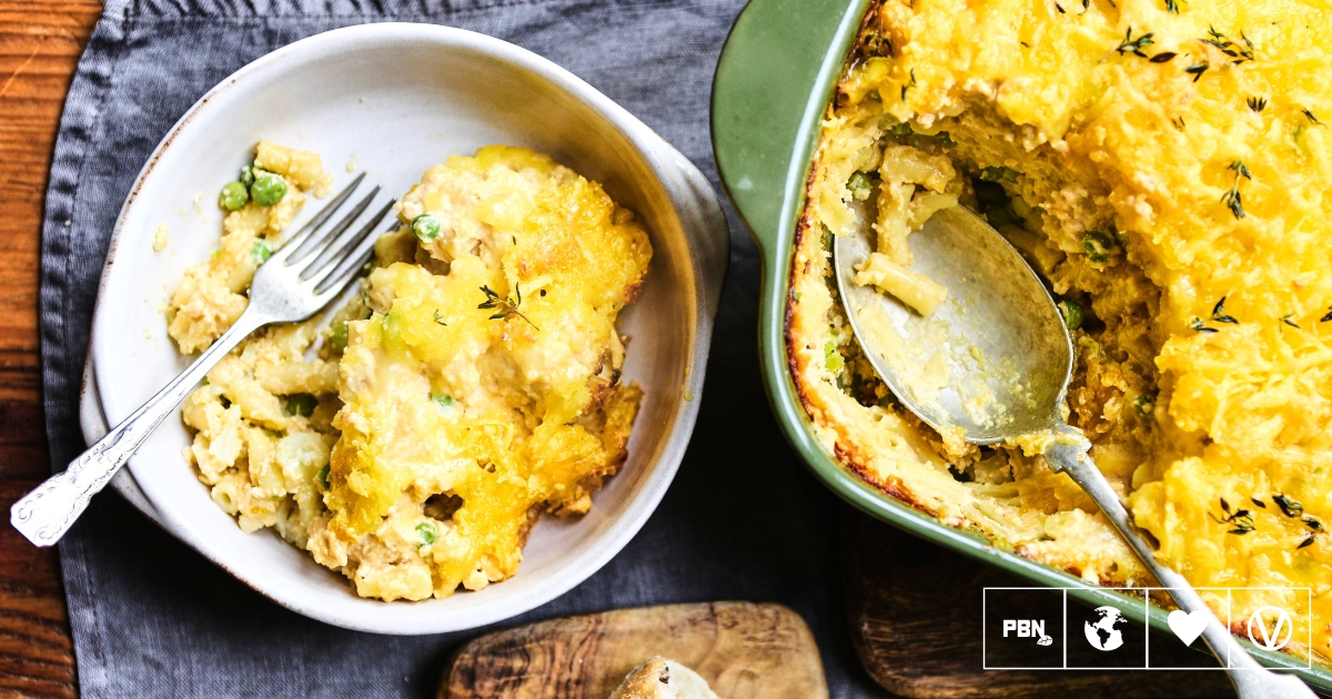 Macaroni ‘Cheese’ And Cauliflower Bake (High-Protein)