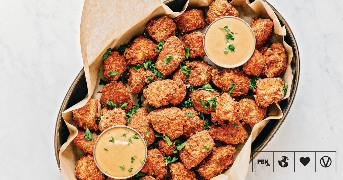 Seitan Fried Chicken Nuggets With Sweet BBQ Dipping Sauce