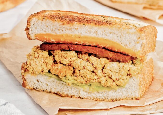 Tofu Scramble Breakfast Sandwiches