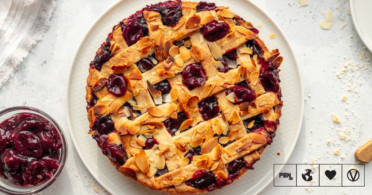 Vegan Almond Cherry Pie