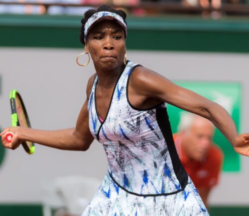 Photo shows plant-based athlete Venus Williams, who has just been given a wildcard to return to the US Open singles tournament