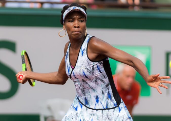 Photo shows plant-based athlete Venus Williams, who has just been given a wildcard to return to the US Open singles tournament