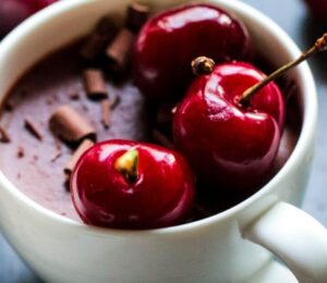 chocolate cherry espresso pots for vegan coffee desserts